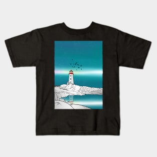 Peggys Point Lighthouse Kids T-Shirt